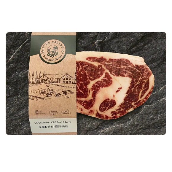 US Pure Valley Grain-Fed Angus Ribeye 300g