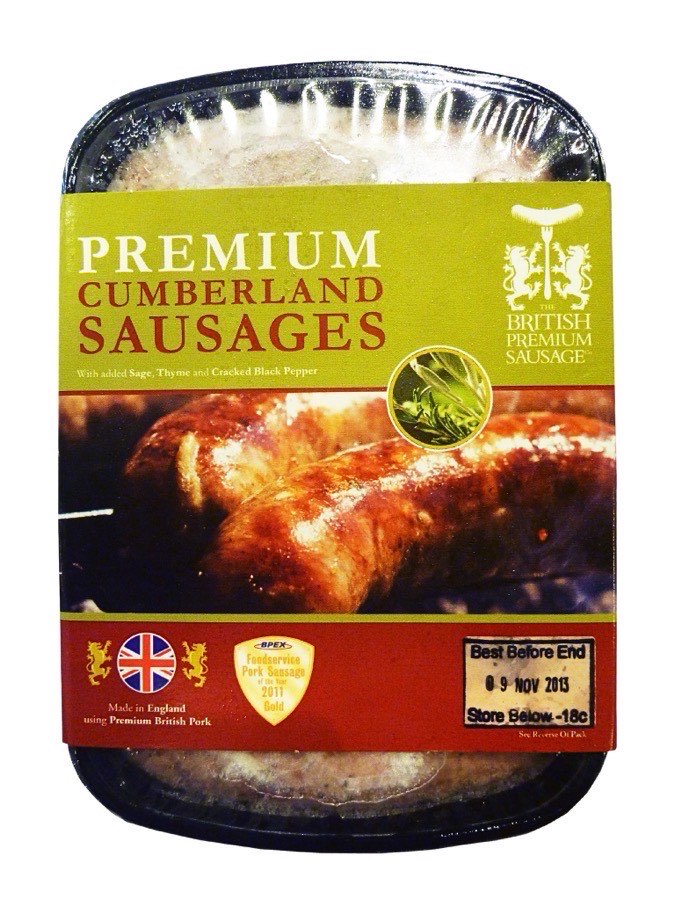 UK BP Natural Skin Cumberland Sausage 6pc 454g